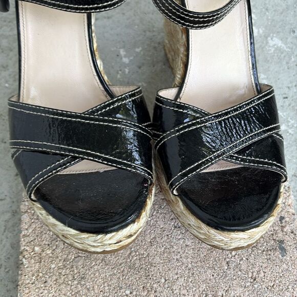 Prada patent leather wedge espadrilles - Picture 5 of 9